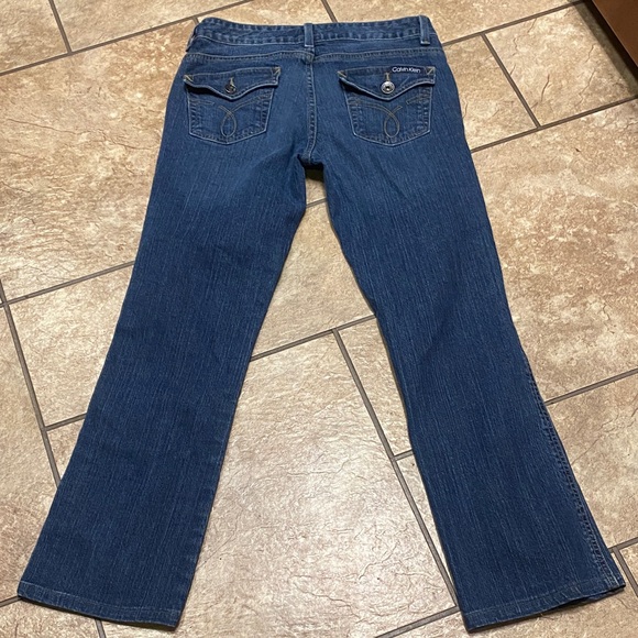 Vintage Calvin Klein Size 28/6 Indigo Boot Cut Jeans - Picture 1 of 11
